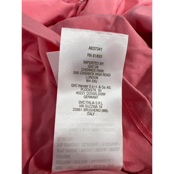 BEAUTIFUL by Lawrence Zarian Regular Hi Low Tunic with Pleating Size XL Pink NEW - Picture 6 of 8